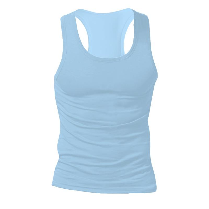 

Новая майка для мужчин, летний тренд, спортивная повседневная база, жилет без рукавов XXXL светло-синий