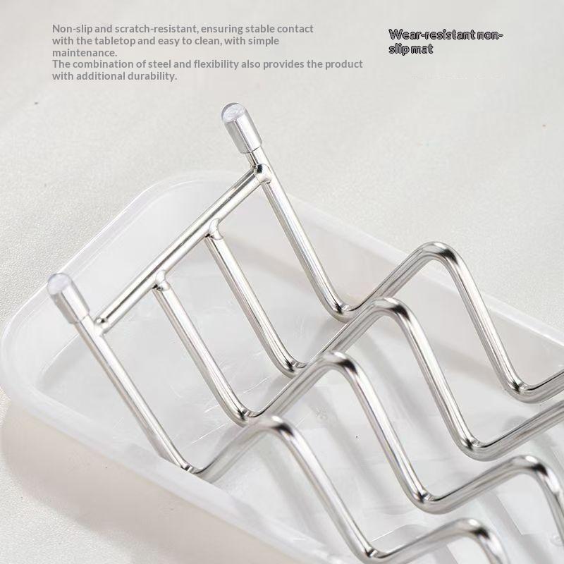 3 Grids Stainless Steel Soap Rack Student Dormitory Soap Moisture-Proof And Waterproof Sink Storage Rack Household