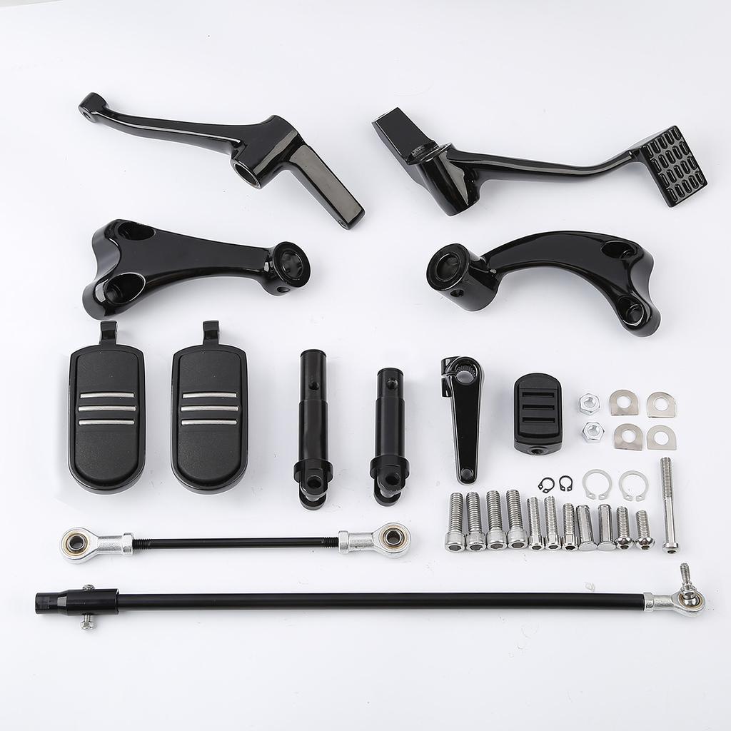 Motorcycle Forward Control Pegs Lever Linkage Kit For Harley Sportster XL883 1200 Forty Eight 2014-2022
