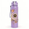 1PC Vintage Moon Star Pattern 750ml Color Plastic Sports Water Bottle Leakproof Flip Straw Lid Suitable for Sports Office Home Use