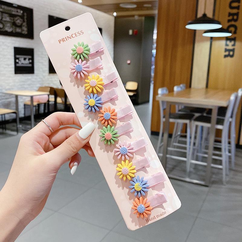 Kids' Cartoon Duckbill Hair Clip - Summer 2021 Plastic Resin Hairpin for Girls