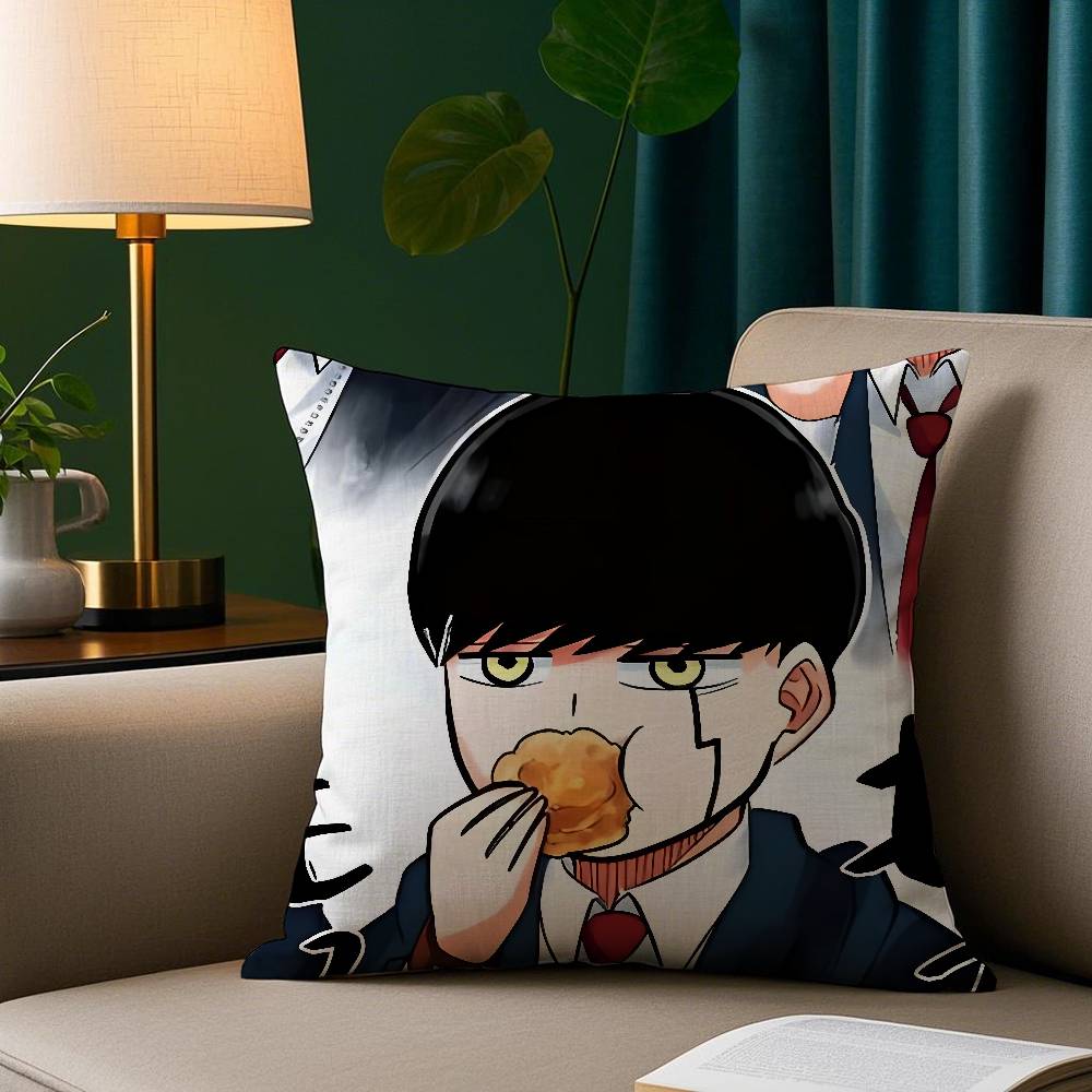 Anime Funny M-Mashle Magic Pillow Case Plush Fabric Soft Pillowcase Double Sided Print Sofa Cushion Cover Throw