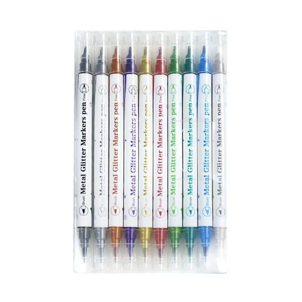 10/12 Colors Quick Dry Nail Art Polish Pens 10/12 Colors Nail Brush Marker Sets  for DIY Nail Art