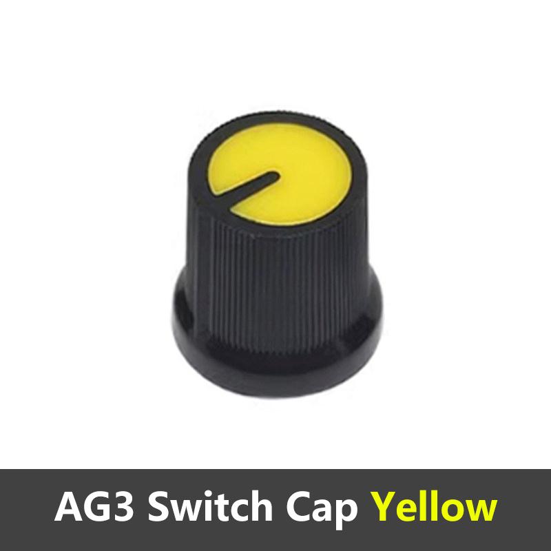11PCS AG1 AG1 WH118 Potentiometer Knob Cap 6mm D Shaft Rotary Encoder Knob Multi Color Plastic Knob For WH118 Variable Resistor