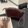 Minimalist Handbag Soft Dumpling Phe Bag Wristlet Handbag Minimalist Vegetable Tanned Leather Bag For Daily Commuting Office