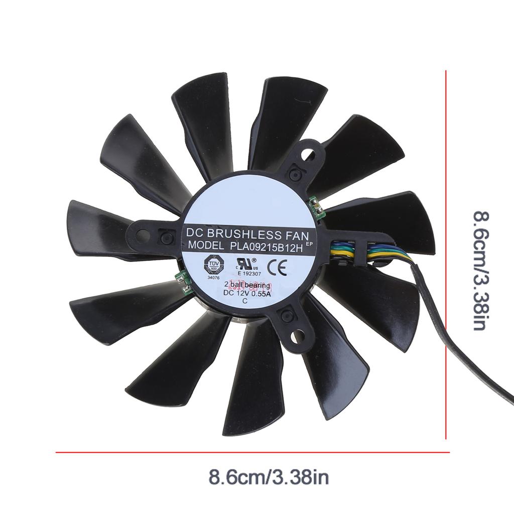 86mm Graphics Card Cooling Fan PLA09215B12H 12V 4Pin Ventilation Device for GTX1060 3G/6G ITX VGA Video Graphics Card