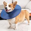 Coleira para animais de estimação macia, confortável, anti-lambedura, anti-mordida, fria, absorvente, ajustável, respirável, malha, coleira de recuperação para cães para cura pós-cirúrgica