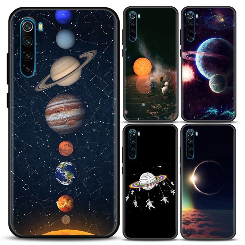 Himmel Weltraum Planet Mond Sterne Handyhülle Für Xiaomi Redmi Note 11 10 9 8 Pro 9S 8A 10S 11S Weiche Hülle Für Redmi Note 8Pro 10Pro