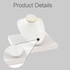 Collar Display Mannequin Necklace Stand Jewelry Organizer PU Leather Versatile And Sturdy Model