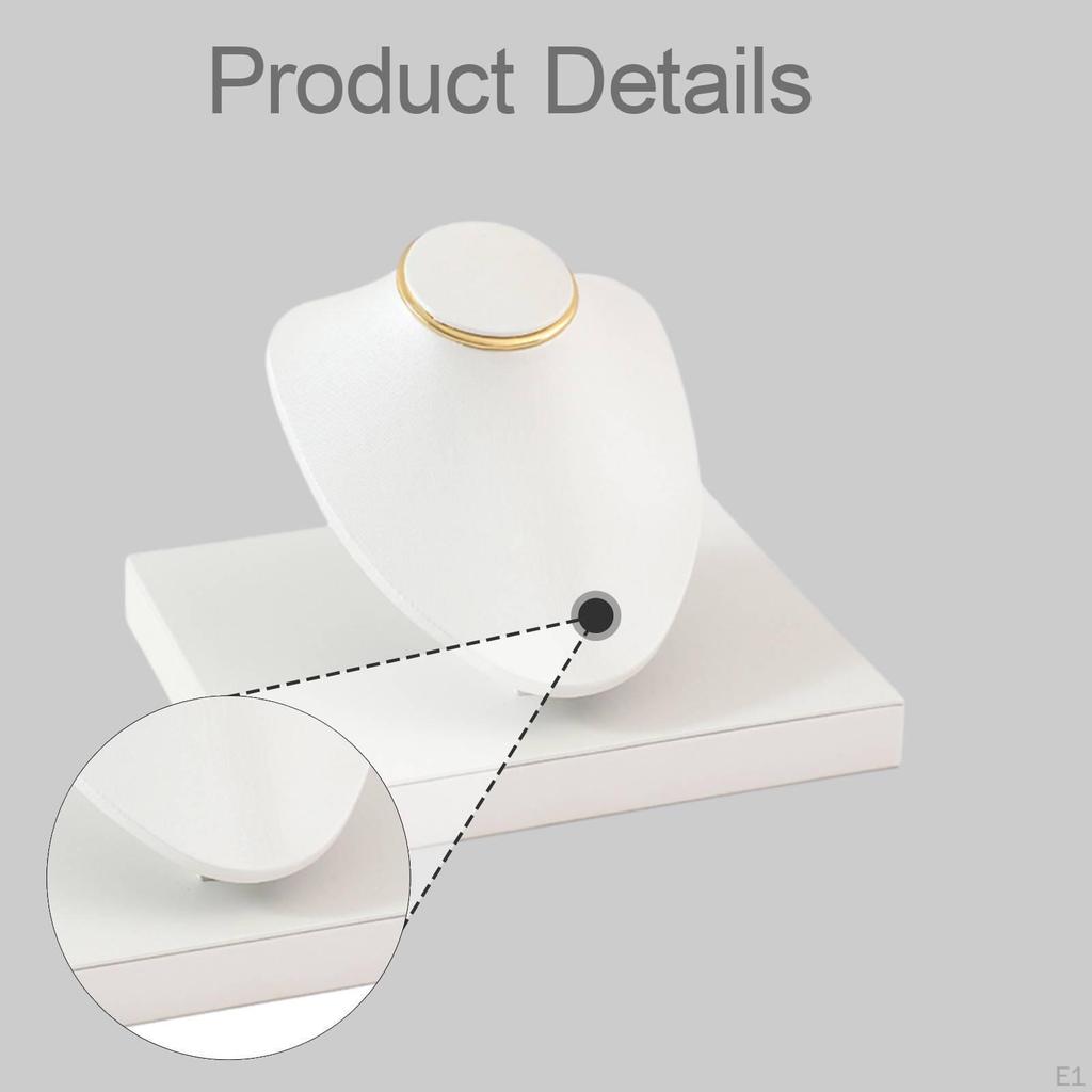 Collar Display Mannequin Necklace Stand Jewelry Organizer PU Leather Versatile And Sturdy Model