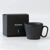 Wired Beans Kasama Ware Shinogi Black for a Lifetime Companion Mug, 240ml, Matte,