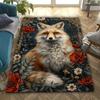 Fox Floral Frame Carpet Is Suitable For Living Room And Bedroom Doormats Office Balcony Decorative Carpet A10