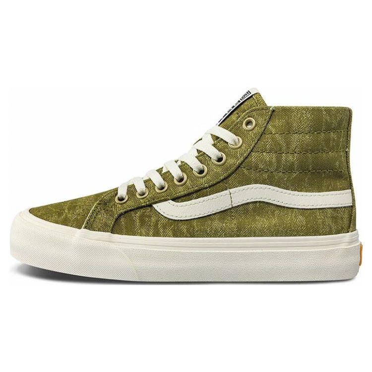 Vans Sk8 38 Vr3 Trendy Casual High-Top Skate Shoes Unisex Sneakers Green White VN0A4BX6BD4