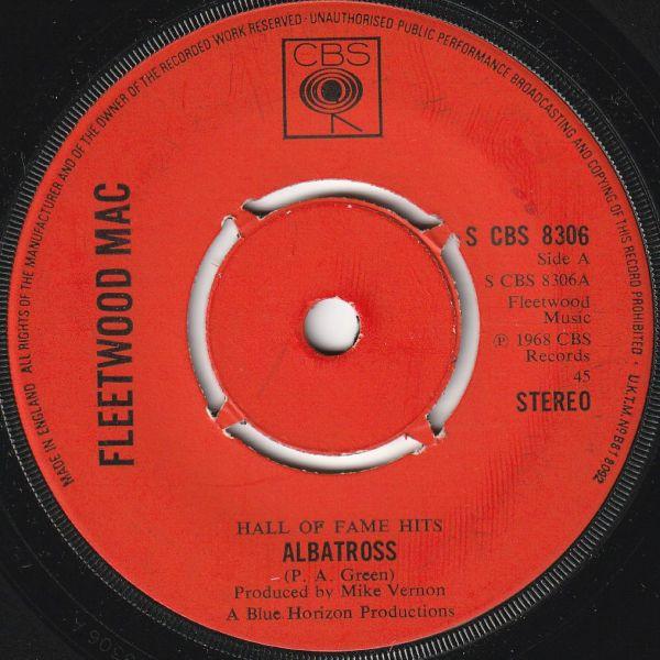 7inch Record FLEETWOOD MAC - Albatross CBS8306 CBS 1973 UK Rock Used