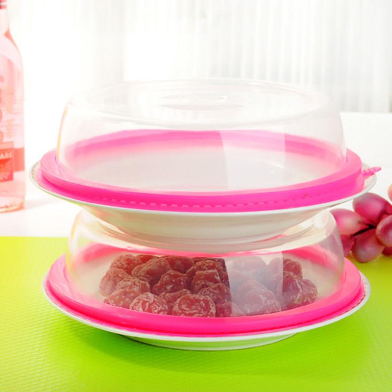 Oven Food Cover Plastic Microwave Bowl Splatter Lid Heat-resistant Heating Protector