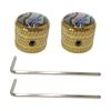 Pack of 2 Standard Guitar Knobs Potentiometer Caps Suitable for Various Models Features Tool Frees Quick Installation