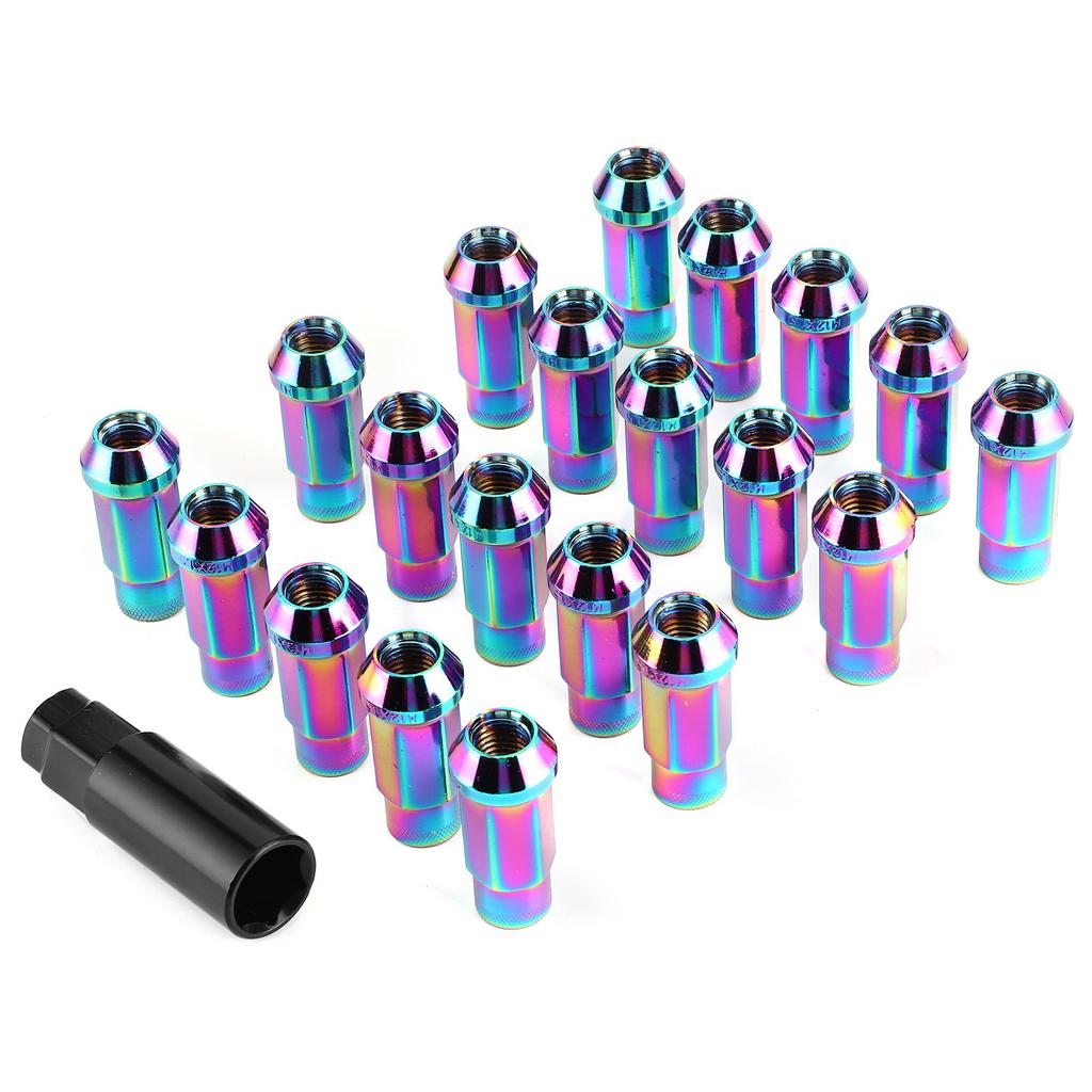 20pcs 12x1.5mm Lug Nuts Open End Extended Professional Car Auto Modification Accessory