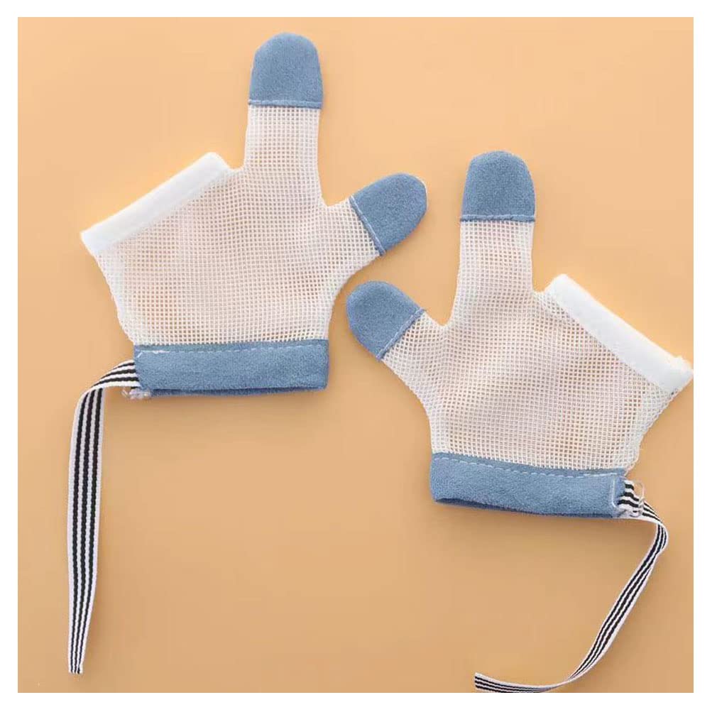 Baby tommelsuging tommelsuging baby tenner nyfødt tommel tenner tommelsuging år sett med 2 forebygging, korrigering, hansker, baby, suging,