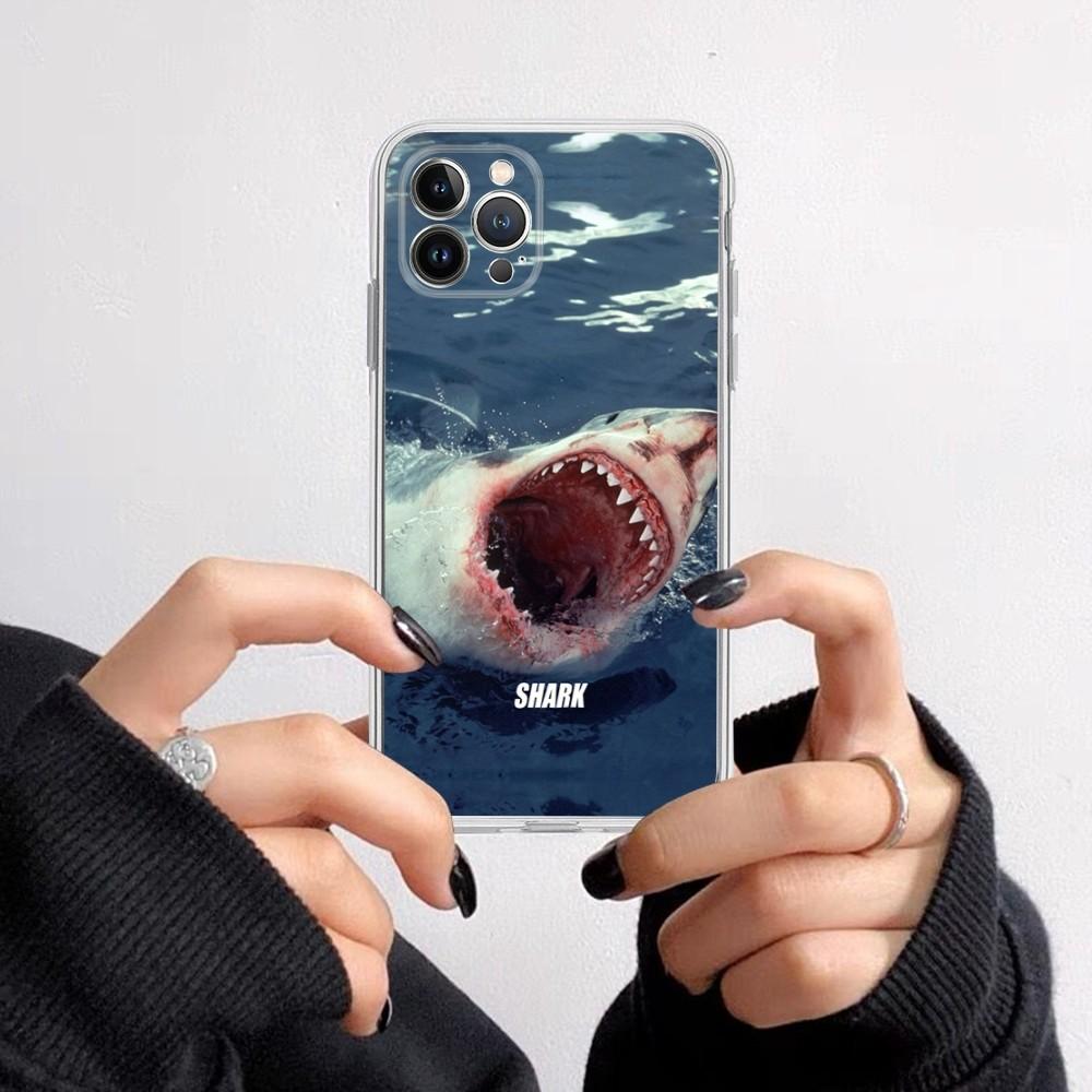 Shark Phone Case for iPhone 16 15 8 7 6 6S Plus X SE XR XS 14 11 12 13 Mini Pro Max Mobile Case