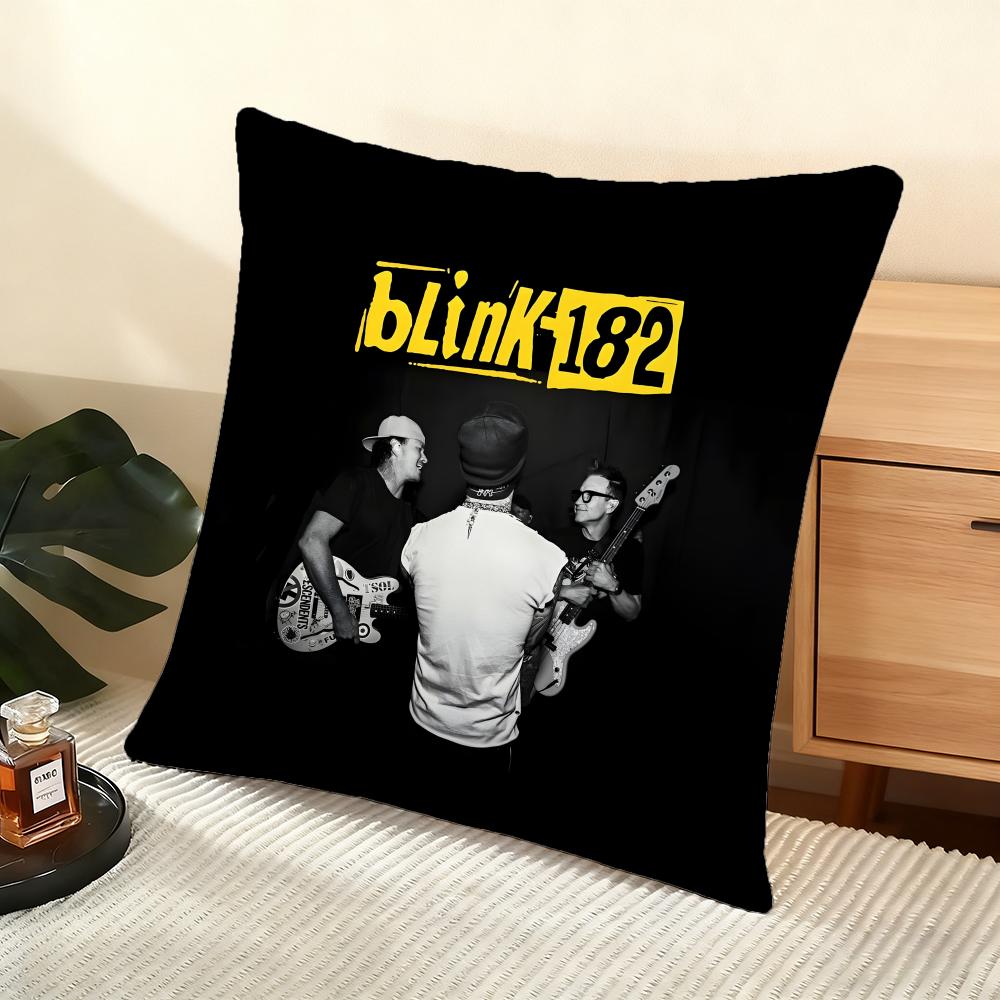 B-Blink 182 Cushion Cover Soft Short Plush Pillow Cover Smooth Cozy Texture Aesthetic Cushion Case Home Decor