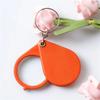  Folding Magnifying Glass Keychain Portable High-definition Multiples Sperm Magnifying Glass for the Elderly