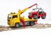 MAN TGA roadside assistance with jeep BRUDER 02750 Profi series 1:16