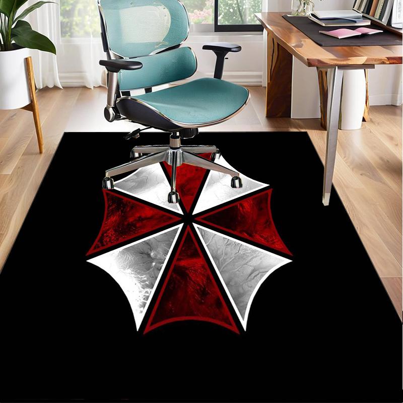 Umbrella Symbol Office Rug Chair Mat, Game Carpet, Suitable for Front Door, Bedroom, Living Room, Desk, Holiday Gift