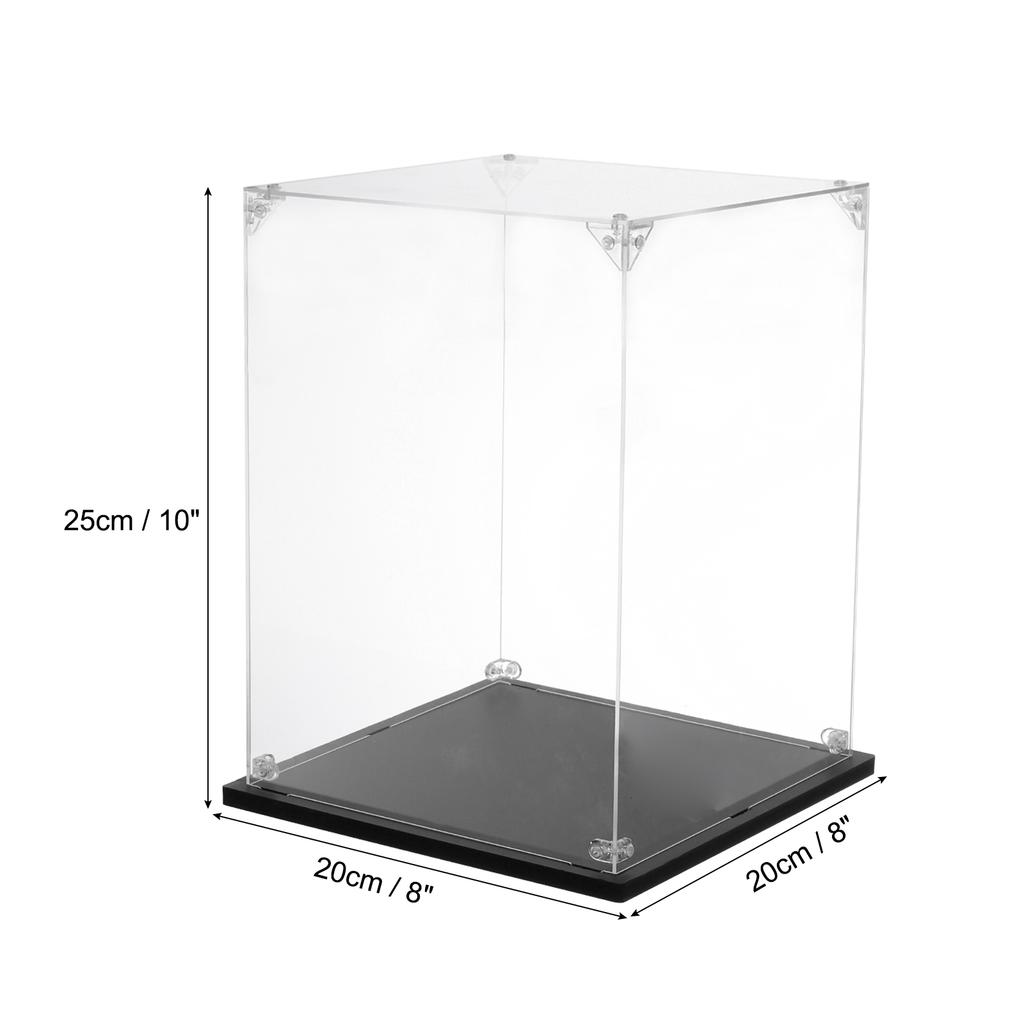 Acrylic Display Case Clear Display Box Show Case Assemble Dustproof Display Box Storage Organizer for Collectibles Action Figure