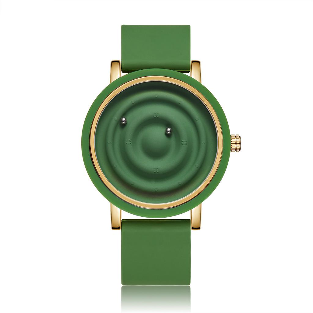 Orologio da Polso in Silicone alla Moda per Uomo e Donna Nuovo Concetto Personalità Tendenza Creativa Orologio con Sfera Galleggiante