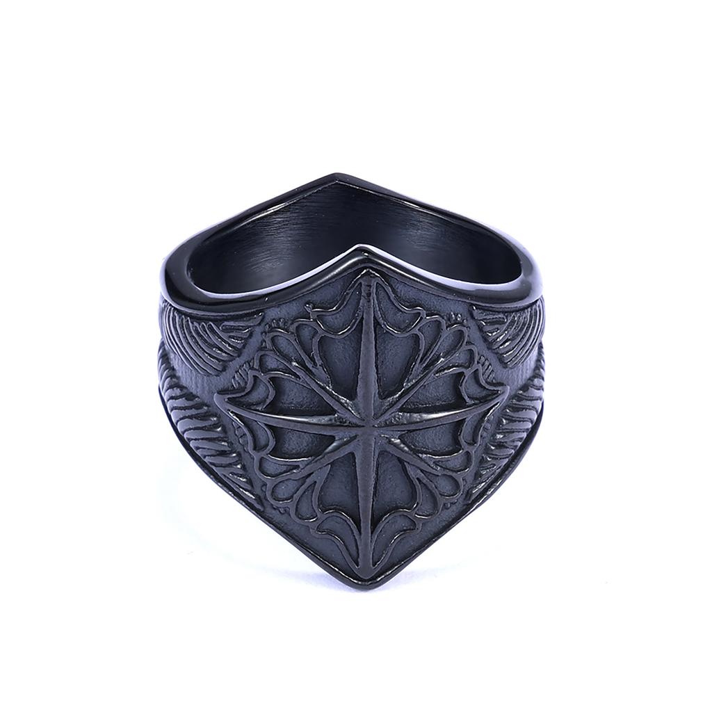 Viking Style Octagram Knot Design Rust Resistant Ring Fashion Jewelry