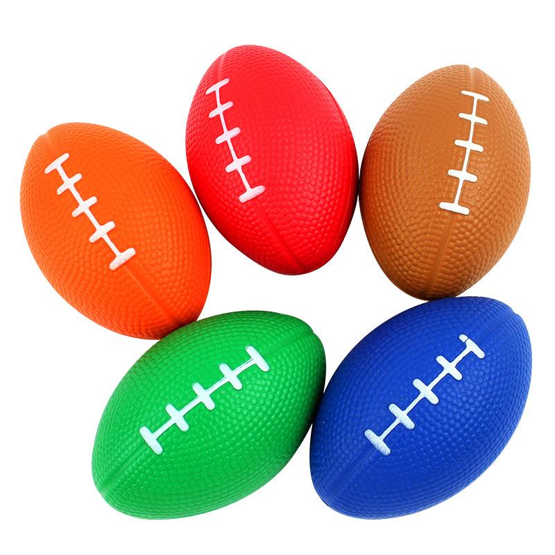 1pc Pu Foam Solid Rugby Grip Ball For Release Pressure Relief Football Toy Ball