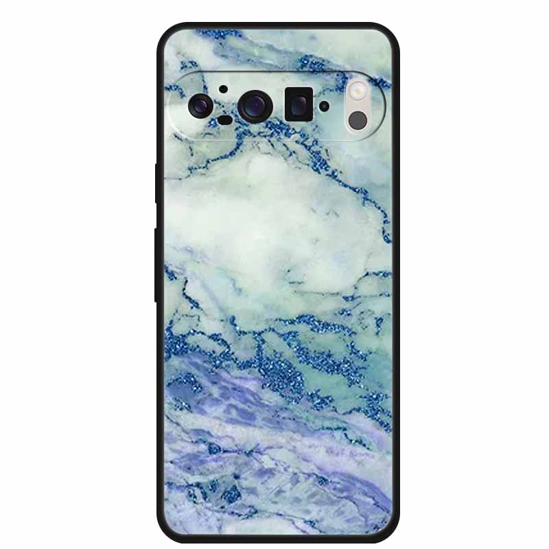 For Google Pixel 10 Pro Case Vivid Graceful Premium Marble TPU Soft Silicone Phone Cases Impact Chic Mineral-Finish Para Cover