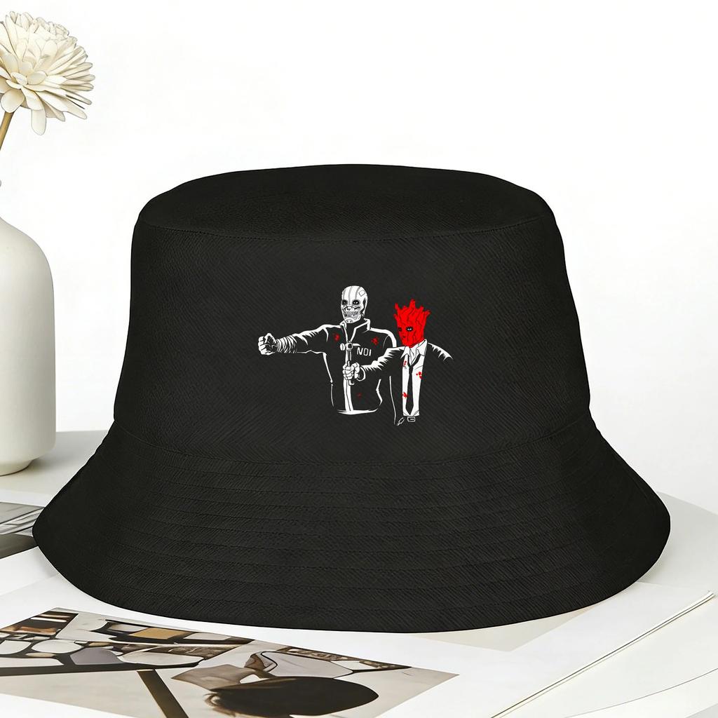 The Cleaners Dorohedoro Bucket Hat For Unisex Women FisherUnisex Hats Casual Fishing Caps Portable Hawaii Graphic Sunscreen Hats