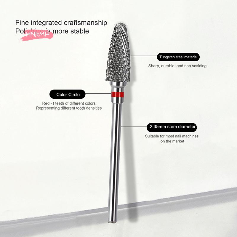 1Pc Tungsten Steel Nail Drill Bit Electric Milling Cutter for Manicure Pedicure Tools Nail Files Bits Apparatus Burr Drills