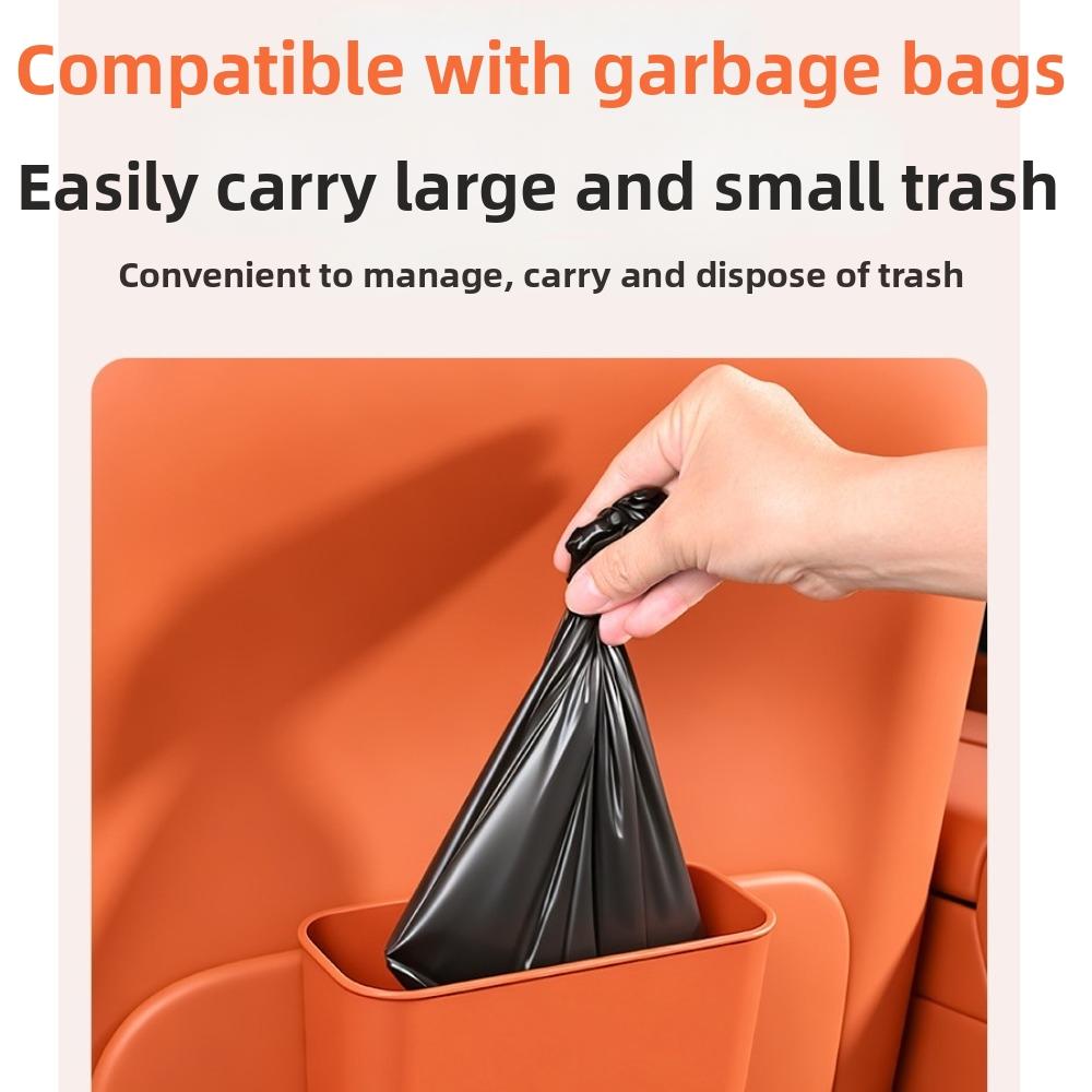Multifunctional Car Storage Organizer Box Press Type with Lid Car Trash Can for Wet and Dry Use