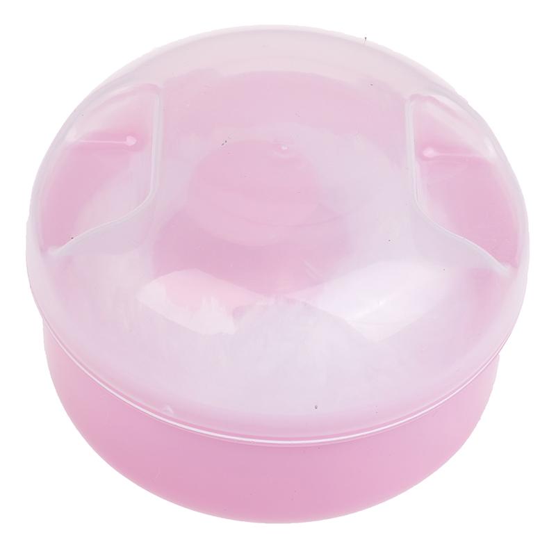 

1 шт. Милый детский мягкий спонж для лица и тела, косметический спонж, тальк, контейнер для хранения розовый