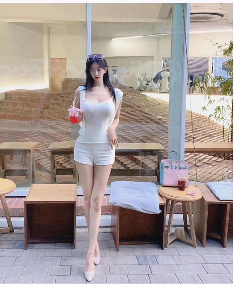 Korean Fashionista Feminine High-Waist Bodycon Casual Shorts