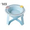 High-temperature Ceramic Bowl Feeding for Dogs & Cats, Whisker Friendly Kitten Food Non-tip Cat Dish Water Dish, Wide Shallow Pet Feeder Plate Dry Wet