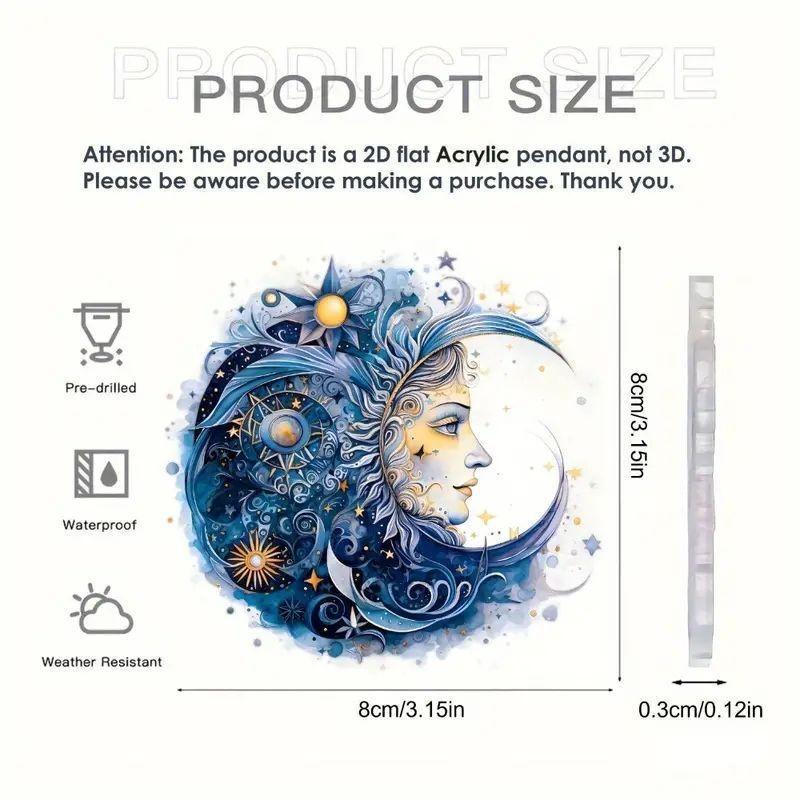 

Acrylic 2d Eyecatching Flat Car Ornament Keychain Lovely Cartoon Home Hanging Decor