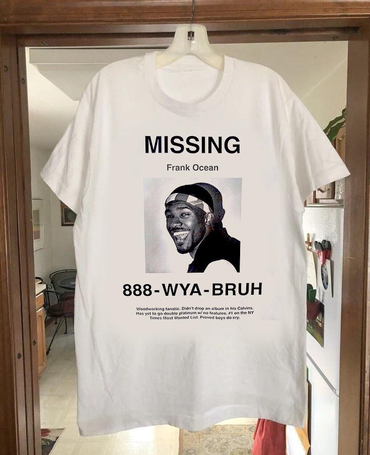 Футболка Frank Ocean 888 WYA BRUH Все размеры от S до 5XL NE258 Унисекс футболка XXXL