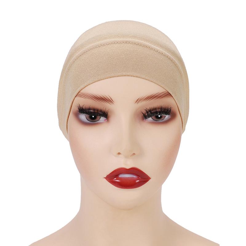 27 Colors Fashion Women Inner Hijab Tube Muslim Turban Cap Bonnet Plain Islamic Underscarf Cotton Jersey Undercaps Mujer Hat