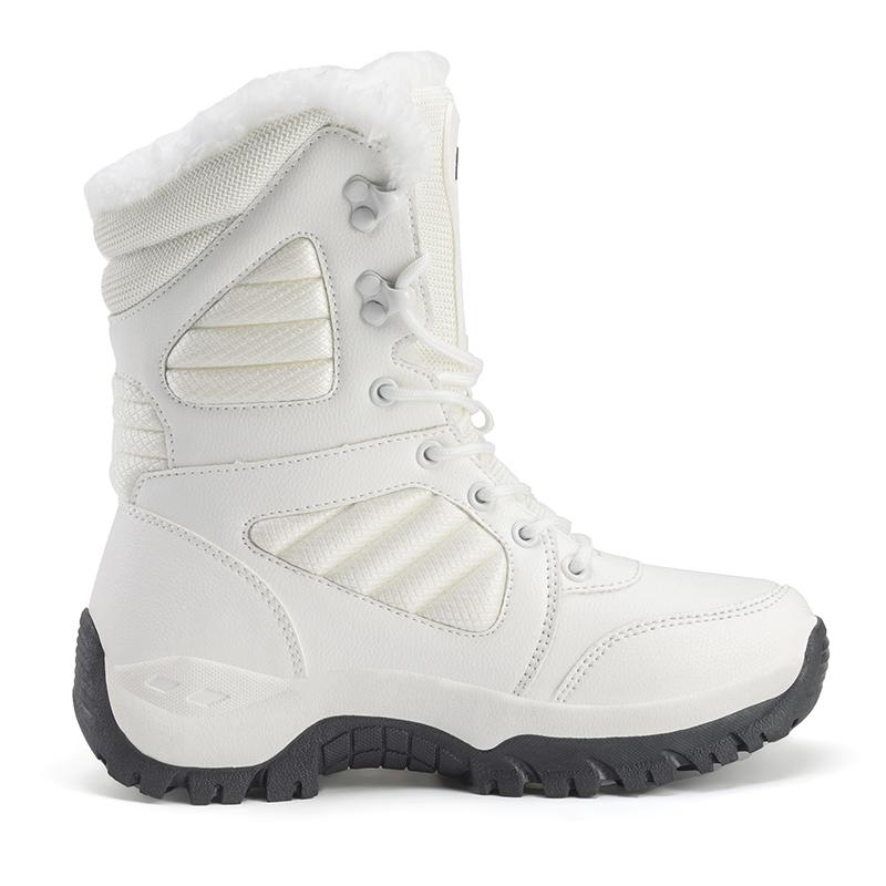 Brand Men Winter Snow Boots Women's Waterproof Leather Sneakers Super Warm Men's Boots Outdoor Male Hiking Boots Work Shoes Size