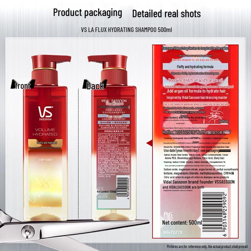 Vidal Sassoon Volumizing & Moisturizing Shampoo 4-Pack