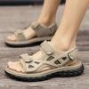 Fashion Sandals for Men Brand Summer Genuine Leather Men Slippers Gladiator Men Beach Sandals Soft Comfortable Outdoors Wading Shoes