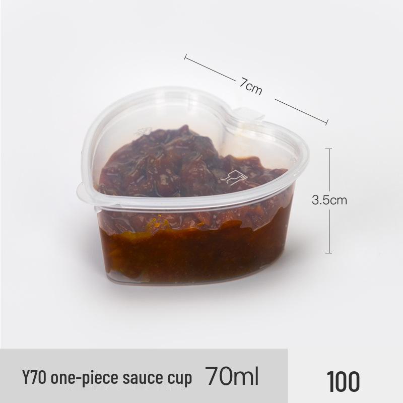 Petunia 100-Pack Disposable Plastic Sauce Cups for Seasoning and Fresh-Keeping