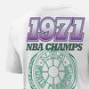 Nike Milwaukee Bucks Lässiges Sport Buchstaben- und Zahlen-T-Shirt mit lockeren kurzen Ärmeln für Herren Tops Weiß DA7293-100