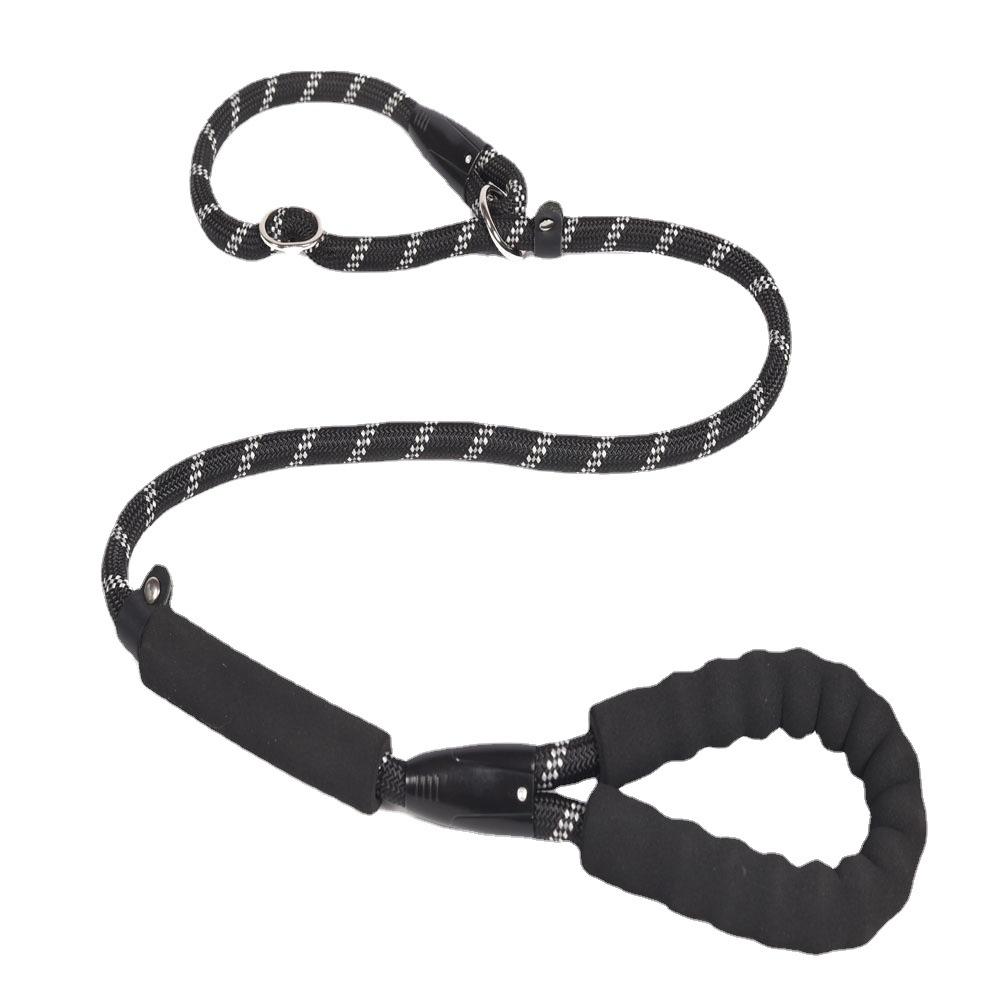 

Dog rope Dog chain training p chain p rope Traction rope Reflective round rope Sponge handle S-0.6mm rope thickness