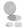 Pocket Mirror Portable Stainless Steel Compact Mirror Metal Handheld Drop Resistant Double Sided Mir