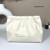 High-Value PU Pleated Cosmetic & Lipstick Travel Makeup Bag