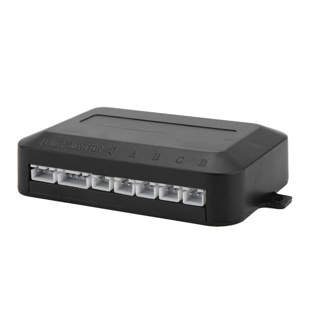 Qiilu Parking Sensor, Black Parking Sensor Reverse Radar Kit Warning Sound Indicator Probe System